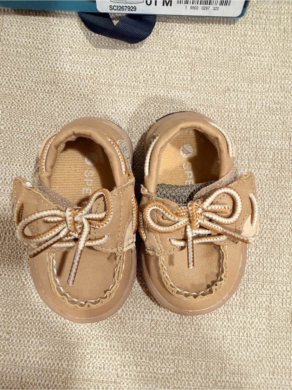 Sperry Baby Oat Boat Shoes with Velcro Strap